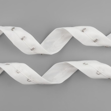 Braid with hooks, 27 mm × 45 ± 1 m, white color-2