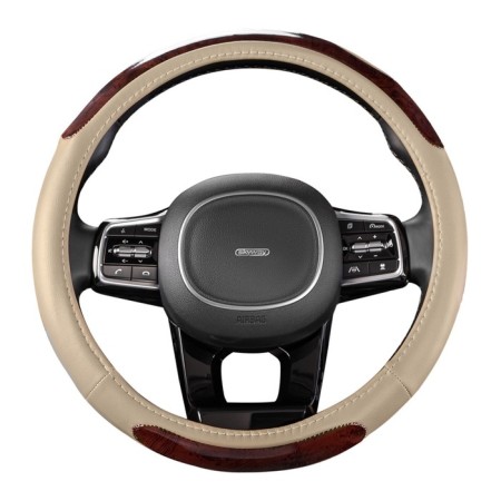 SkyWay Wood-6 scrap, size m, eco-leather, beige-9