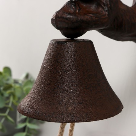 Bell Survenger Cast iron "Squirrel" 15x10x24.5 cm-2