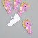Acryl's work decor "Pink Sea Horse" 3.7x2.2 cm