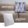 Massage pillow GESS-161 Deco, 18 W, 2 modes, 4 videos, IR heat, battery, blue