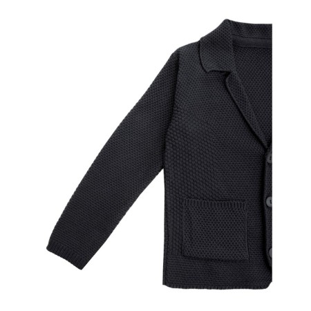 Jacket for a boy School, height 128-134 cm, black color-9
