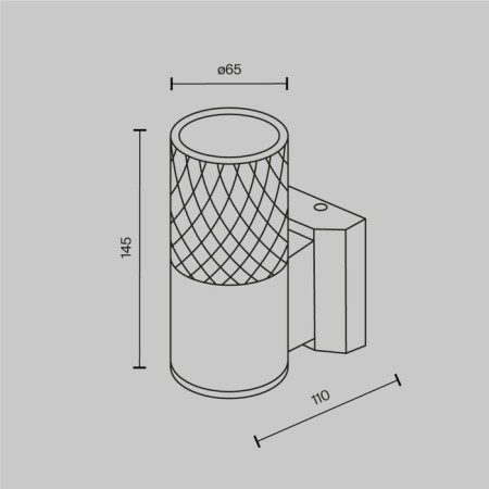 Sconces Outdoor O583WL-01W, 1x50W, 6.5x6.5x14.5 cm, GU10, white color-6