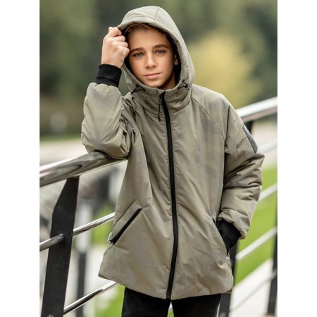 Board jacket, height 134 cm, Militari Khaki color-2