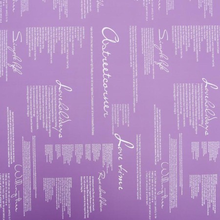 Flowing film matte "recognition", lilac, 0.58 x 10 m-2