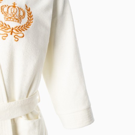 Women's bathrobe, milk color, size 58-7