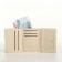 Women's wallet on the button, black color