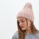 Women's hat minku with gateway, size 54-56, pink color