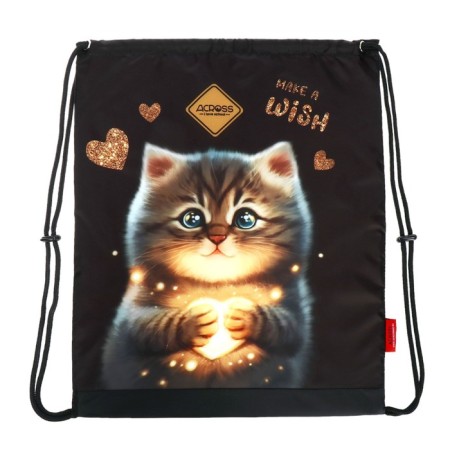 School backpack 37 x 28 x 13cm, ergonomic back, Across 557, gray-11