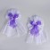 A set of bows for mirrors from tulle, 2 pcs, lilac