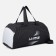 Sports bag with lightning, 2 outer pockets, long belt, black/gray color