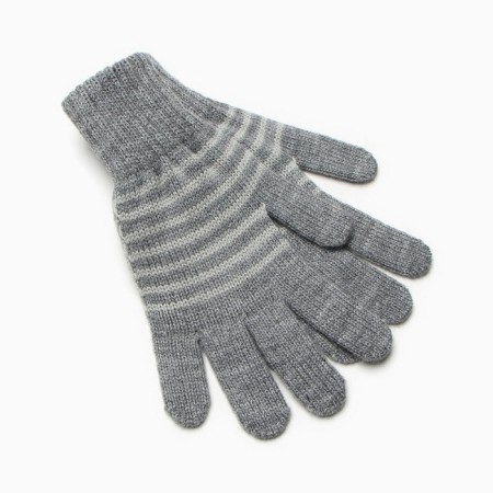 Female gloves, dark gray color, size 18