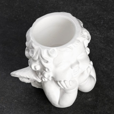 Kashpo - organizer "Dreaming Angel" White, 10cm-4
