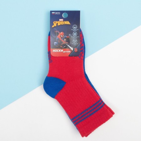Set of socks "Spider-Man" 2 pairs, red/blue, 14-16 cm-3