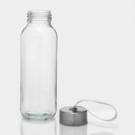 A glass bottle in a case "Africa", 300 ml, h = 17 cm, Mix color-4
