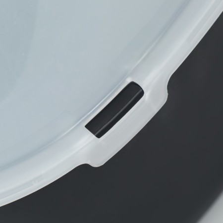 Toilet with side, 50x35x18 cm, black-6