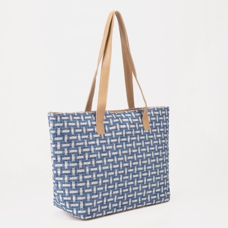 Zipper bag with lightning, blue color-1