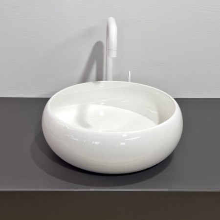 Comforty 113 liner shell, round, white color-1
