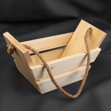 Needlework box, wooden, 27 × 11 × 13 cm-3