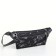 Lightning waist bag, outer pocket, USB connector, black color