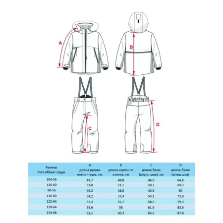 Kit for girls, height 116 cm-7