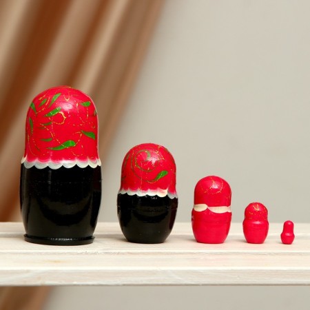 Matryoshka 5 in 1, small (color and pattern may differ), mix-1