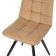 Dining stool Polini Home Berlin SM, beige-black color