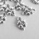 Decor for creativity Metal "Four Liber-Flower Metus" silver 1.3x0.8 cm