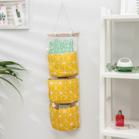 ORGANIZER OF ORGANIZATION with pockets, 3 departments, 20 × 60 cm, color and design mix-1