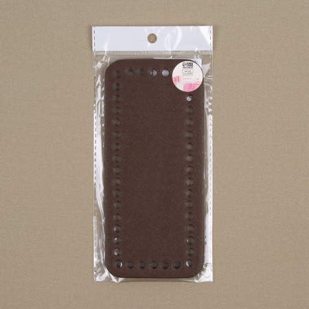 Donce for a bag, rectangular, 18 × 8 × 0.3 cm, brown color-2