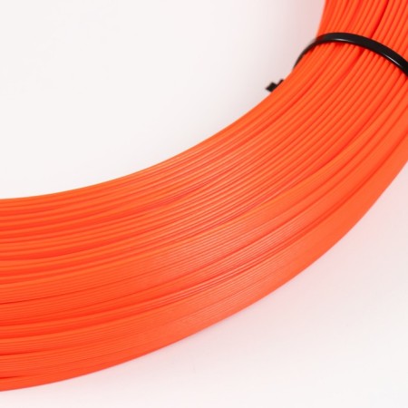Artificial rattan 6 mm 100 m wave (orange)-1