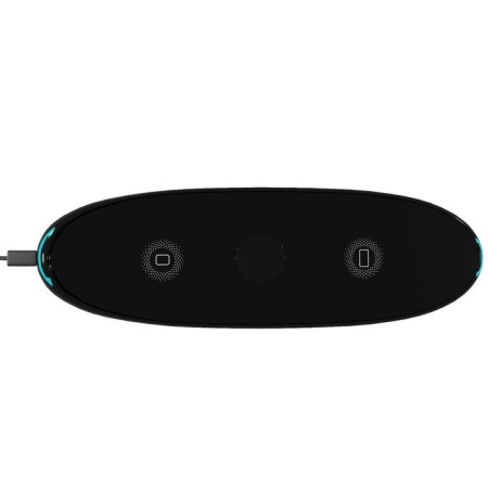 Wireless charger More Choice CW12, 2B1.10V, Type-C cable, backlight, black-2