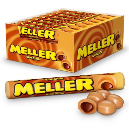 Chewing candy Meller, Iris with Chocolate, 38 g