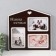 Photo frame LHDF "Our family" 33x33 in 3 photos 10x15 cm, col. Wenge-white (plastic screen)
