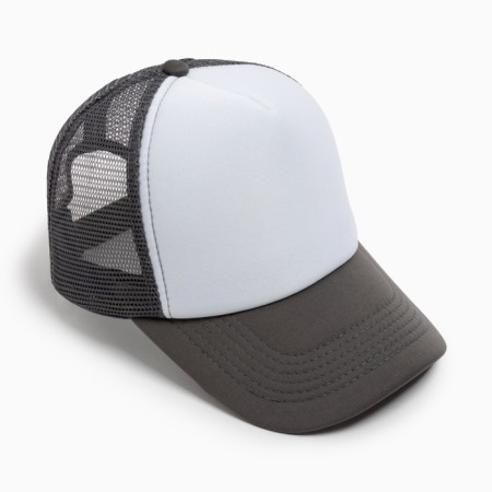 Women's baseball cap with minaku grid, gray color, size 56-58