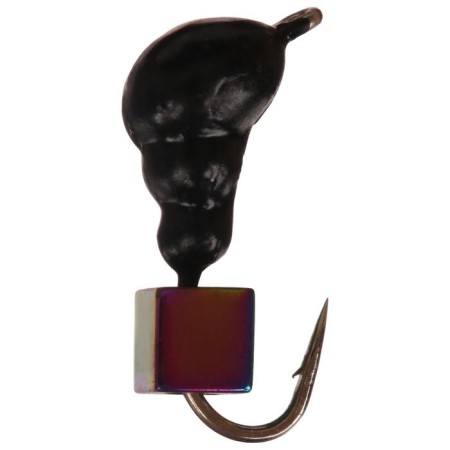 Mormyshka Impediary "Yaman" ants with an ear, weight 0.6 g, cube chameleon (apple 5 pcs.)
