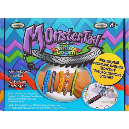 Set for weaving bracelets Rainbow Loom, Monster Tail, road format