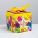 Gift folding box, packaging, "Happy Birthday", 12 x 12 x 12 cm