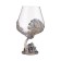 Cognac glass "Hunting for a boar", 550 ml, bronze