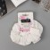 Hair elastic band "Orbit" (set 2 pcs) Ariadne pattern, 8 cm, white
