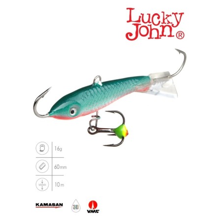 Balancir Lucky John Classic 6 + tee, 6 cm, color 54 blister