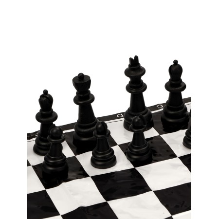 Chess 40 x 40 cm, King H-5.6 cm, d-2.3 cm, plastic figures-3