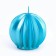 Figure candle "Faced ball", 6.5x6.5 cm, turquoise