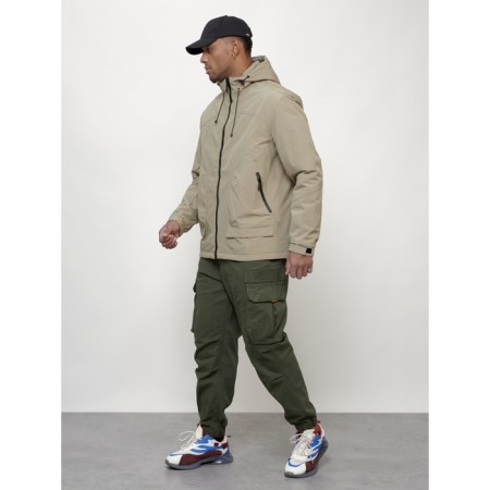 Male spring jacket, size 54, beige color-1