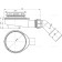 Siphon for the pan alcaplast a491cr, with a drain hole D = 90 mm, lowered, chrome