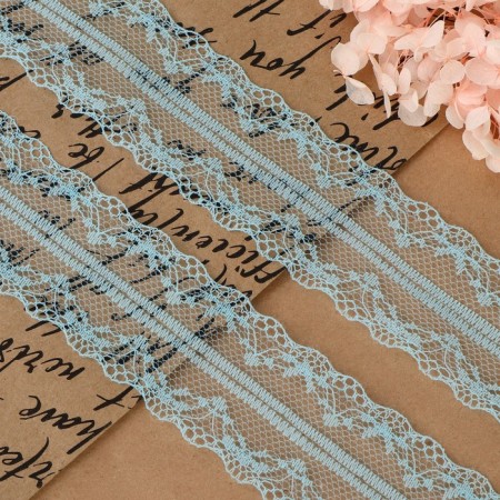 Capricon lace, 40 mm × 10 ± 1 m, blue color-1