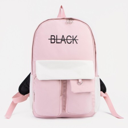 Youth backpack from lightning textiles, 2 pockets, pink color