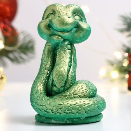 Figure "Snake of Powder" light green, 6x5cm-1