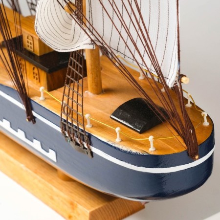Souvenir ship large "Orpheus", sides blue, white sails, 11 × 80 × 71 cm-14