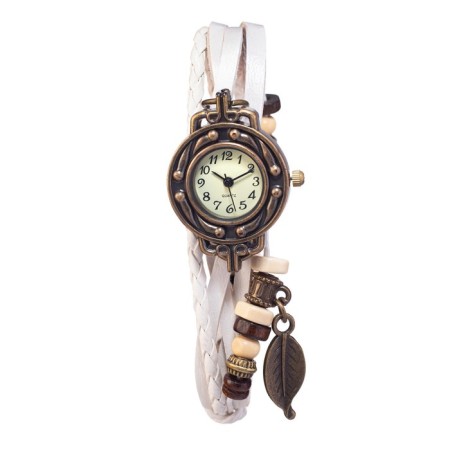 Women's watch "Elios", discrete move, strap 19.5 cm, d-2.5 cm, white-1